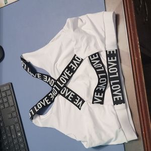 Shein strappy back sports bra